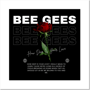 Bee Gees // Flower Posters and Art